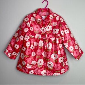 OshKosh B’gosh pink floral rain coat‎